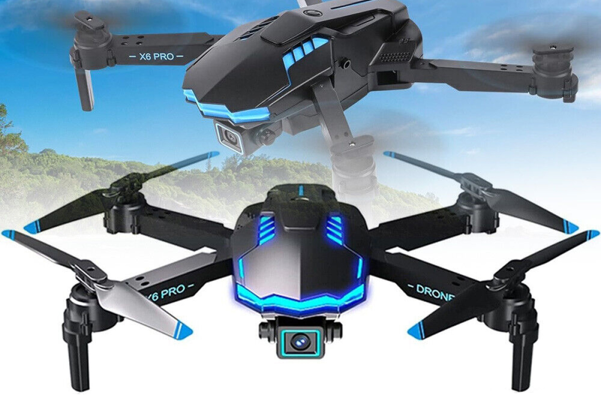 Квадрокоптер для начинающих FPV X6 с камерой 4К HD дальность польоту до 100 м -3